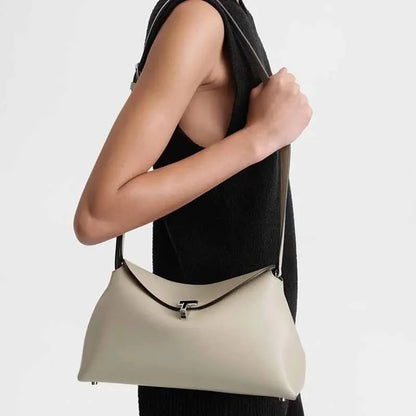 High Quality Messenger Bag 2025 New Large-capacity Fashion Light Luxury Niche Cowhide One-shoulder Commuter Female Bag