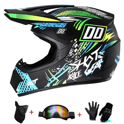 Youth Motorcycle Helmet Children Off Road Capacete Dirt Bike Downhill ATV DH Go-kart Cross DOT Approval Mountain Bike For Kids