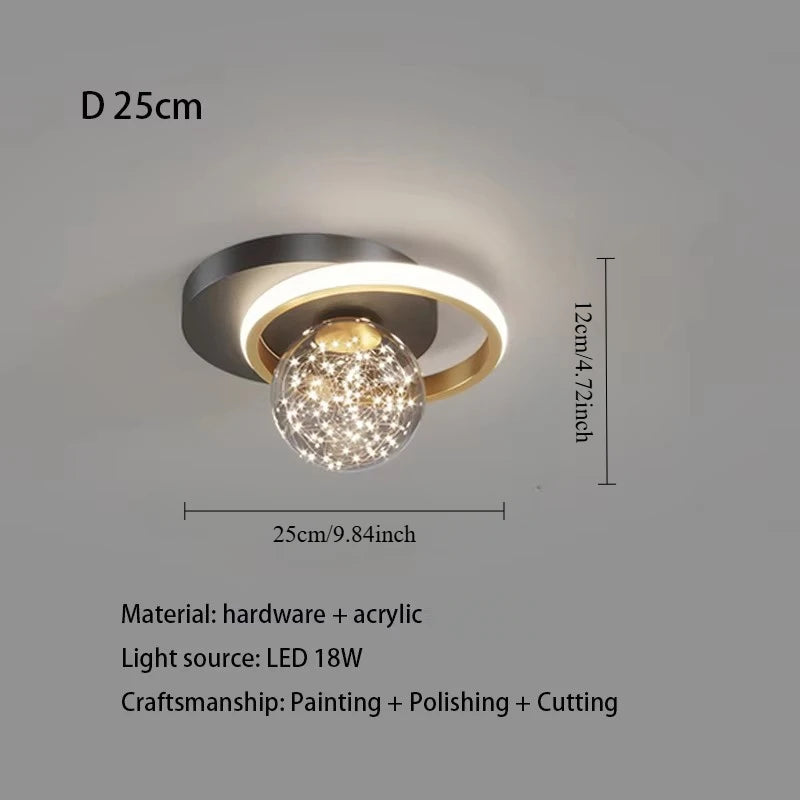 2023 New Aisle Ceiling Lamp Home Decor Living Room Dining Table Bedroom Closet Cloakroom Corridor Modern Small Ceiling Light led