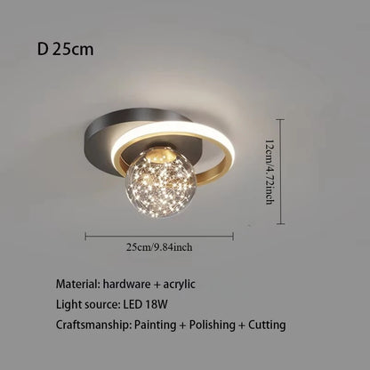 2023 New Aisle Ceiling Lamp Home Decor Living Room Dining Table Bedroom Closet Cloakroom Corridor Modern Small Ceiling Light led