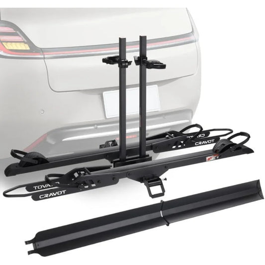 CyberRack E2 Plus EBike Rack with Ramp, 3Positions Foldable, 200 lbs Capacity Heavy Bike Rack Carrier for 2 E-Bike