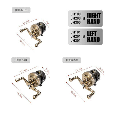 SEASIR JH All METAL Drum Baitcasting Reel CNC Machining Technology 9+1BB Max Drag 7kg Saltwater Fishing Reels