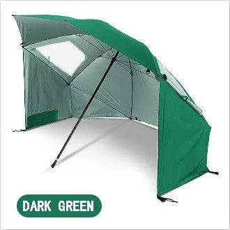 2.4 Meters with Window Breathable Windproof Outdoor Portable Beach Fishing Dual-purpose Tent Umbrella Beach Umbrella