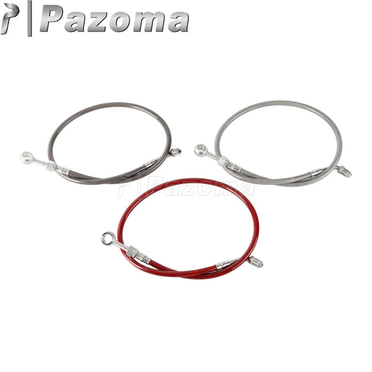 Motorcycle Hydraulic Banjo Braided Line Steel Brake Hose Cable For Harley Softail Slim Breakout Deluxe Street Bob Fat Boy 18-23