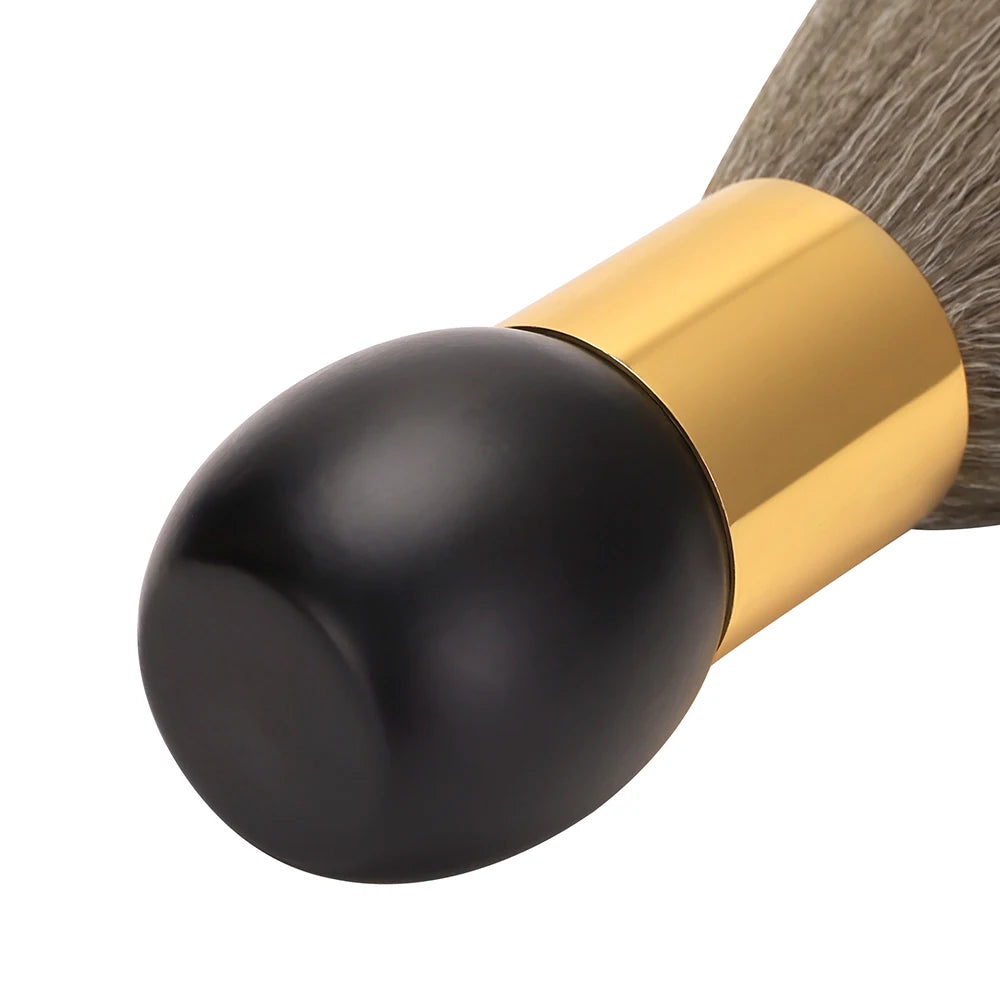 Professional Barber Duster Neck Face Brushes Hair Clean Soft Black Hairbrush Salon Cutting Hairdressing Styling Make Tools