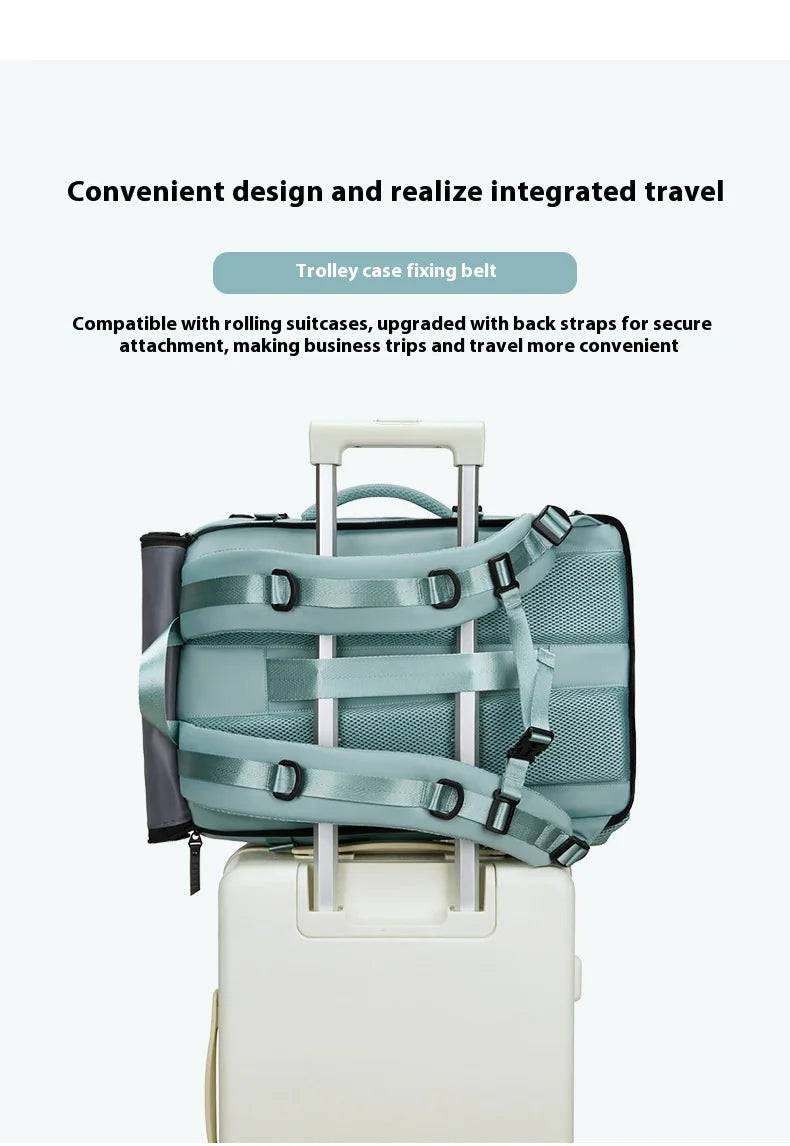 Large Travel Backpack Boardable Backpack USB Charging Waterproof Outdoor Travel Backpack Independent Shoe Compartment