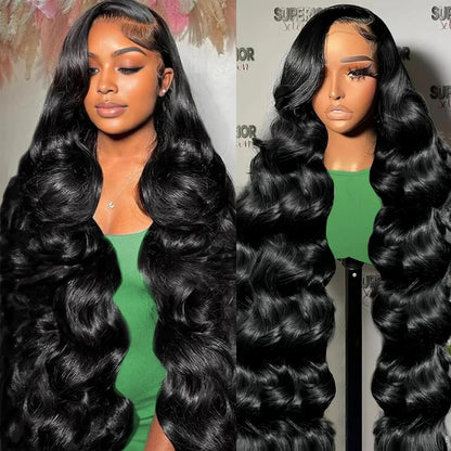 HD Transparent 13x4 13x6 Body Wave Lace Front Wig Pre Plucked 360 Lace Frontal Wig Human Hair Wigs For Women 7x6 Wig 200 Density