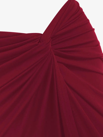Spring and Autumn New Popular Women's Y2K Knit Off-Shoulder High Stretch Vest Top and Sexy Slit Half Skirt Set