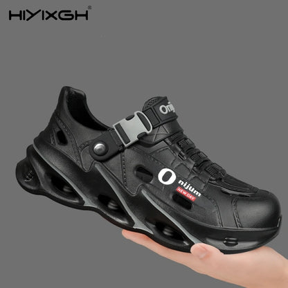 Men's Outdoor Sandals Sport Slippers Beach Slides Breathable Clogs Men Casual Garden Shoes Non-slip Hiking Men Outdoor Sandals