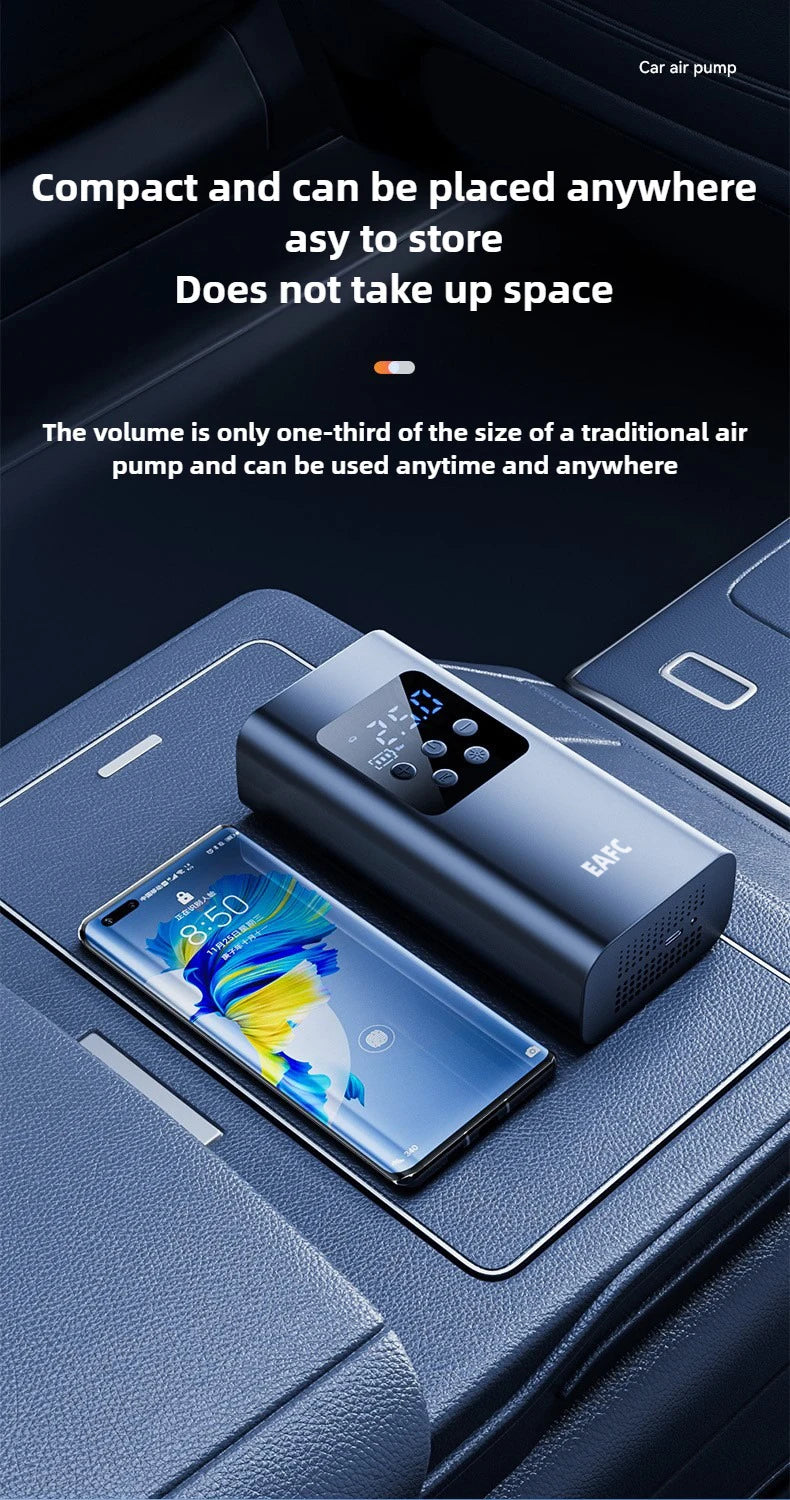 150psi Wireless/Wired Portable Tire Inflator Car Tire Inflator Pump With Digital Display Electric Inflator Mini Bicycle Air Pump