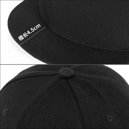 Short Brim Baseball Cap Small Head Women Flat Bill Sport Sun Hat Men Oversize Large Snapback Cap 52-54cm 55-57cm 58-60cm 61-63cm