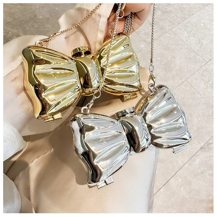 Purses and Handbag Luxury Designer Shoulder Bags Funny Shape Party Wedding Round Acrylic Shiny Clutch Purse Golden Evening Bag