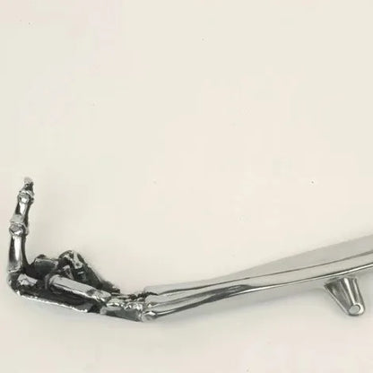 New Creative Metal Motorcycle Bracket Motorcycle Kicklands Funny Vertical Middle Finger