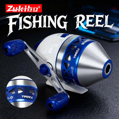 ZUKIBO Portable Slingshot Fishing Reel 4.0:1 High Speed Reel Left Right Hand Catapult Hunting Shooting Closed Fish Reel New