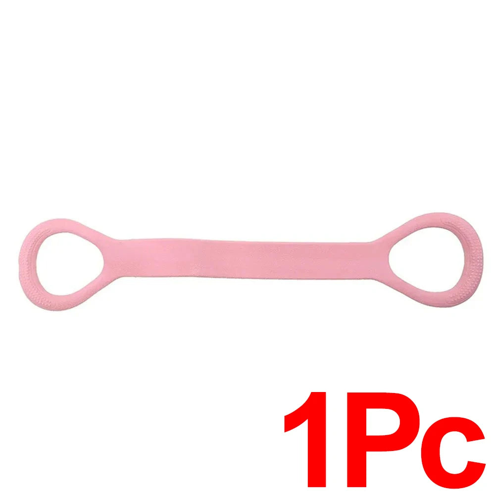 Home Fitness 8 Shaped Back Stretching Band Elastic Stretcher Pulling Band Shoulder Exercise Yoga Resistance Rope Elastic Band