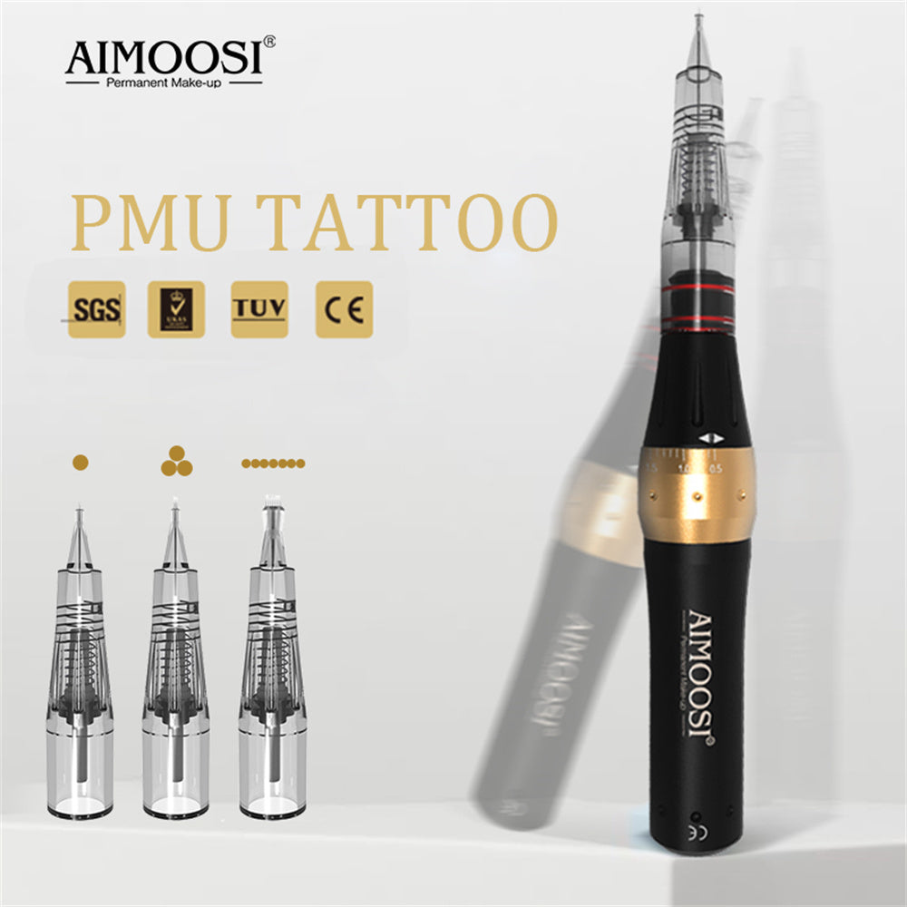 AIMOOSI M7 Tattoo Machine Set Microblading Eyebrow PMU Gun Pen Needle Permanent Makeup Machine Professional Supplies Beginner