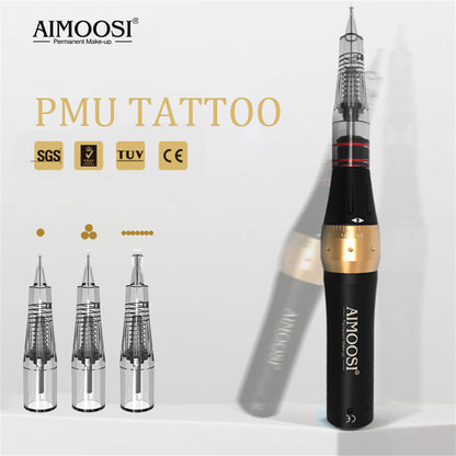 AIMOOSI M7 Tattoo Machine Set Microblading Eyebrow PMU Gun Pen Needle Permanent Makeup Machine Professional Supplies Beginner
