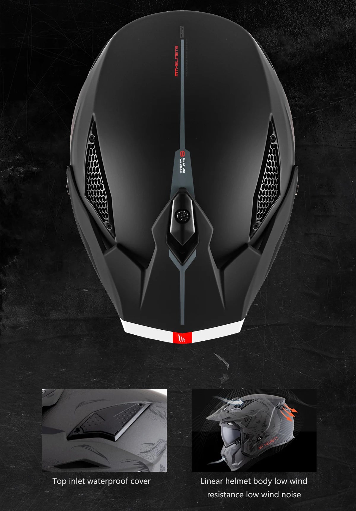 Modular Helmet for Motorcycle Matt / Gloss Mt Original Motocross Helmets Streetfighter Sv Half Open Face Maxvision Tech M-3Xl