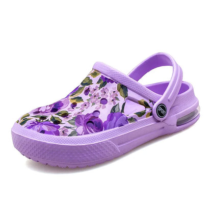 Women's Ethnic Shoes Clogs Soft Sole Two-way Wear for Beach Mules and Pool Women Garden Slides Indoor Nursing Clogs Sandals