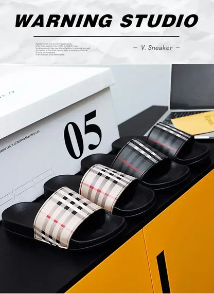 Summer Casual New 2025 Hot Anti-slip Quick-drying Outdoor Slippers, Comfortable Men's Large-sized Flat-heeled Flip-flops