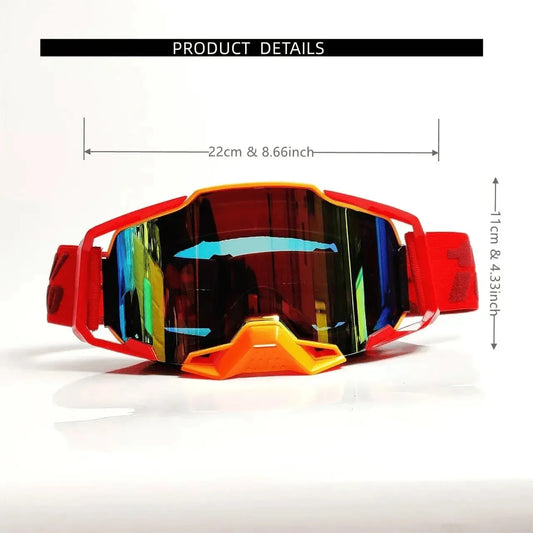 Professional Motocross Goggles Windproof Impact Resistant Motorcycle Glasses For MX ATV Dirt Bike MTB Cycling Off-Road Riding
