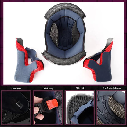 Capacete Casque Moto Motorcycle Full Face Helmet Women Moto Ear Helmets Personality Motorbike Helmet Cat Ear Helmet Motocross