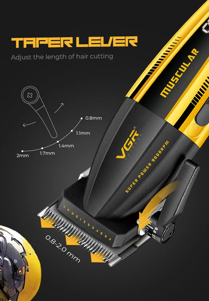 VGR Hair Trimmer Professional Hair Cutting Machine Electric Clippers Cordless Barber Haircut Rechargeable Trimmer for Men V-285