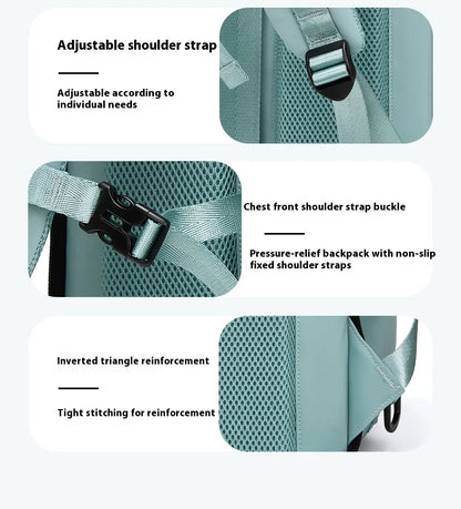 Large Travel Backpack Boardable Backpack USB Charging Waterproof Outdoor Travel Backpack Independent Shoe Compartment