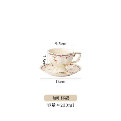 Vintage Lemon Teapot Coffee Cup and Saucer Set Beautiful Coffee Mug Modern Set Tania Bulhoes Luxury Design Cup