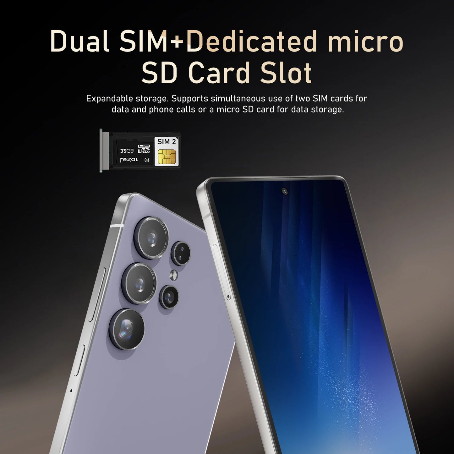 FUFFI Global Vision S26 Pro Smartphone Android 8GB RAM 512GB ROM 6.8 Inch Phone 1920x1080HD 24MP+48MP 5G Network Mobile Phones