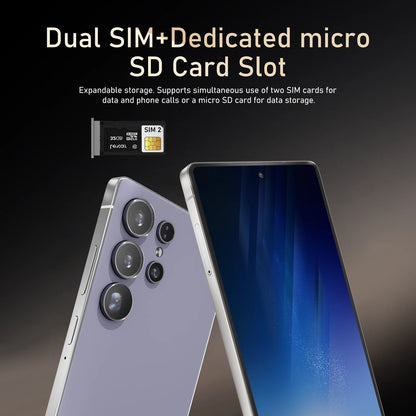 FUFFI Global Vision S26 Pro Smartphone Android 8GB RAM 512GB ROM 6.8 Inch Phone 1920x1080HD 24MP+48MP 5G Network Mobile Phones