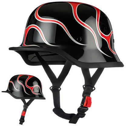 Motorcycle German Style Scoop Helmet Retro Half Helmet For Men And Women Summer Cruising Electric Bike Helmet DOT Approved