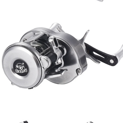 Lizard Fishing BOKI Micro Drum Baitcaster Reel with Weighs 118g 7.6:1 Speed Ratio Carbon Body Shallow Spool Baitcasting Reel