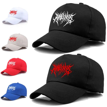 Fashion Gothic Street Punk Embroidery Baseball Caps Adjustable Hip-hop Snapback Caps Spring Summer Hat Man Women Outdoor Sports
