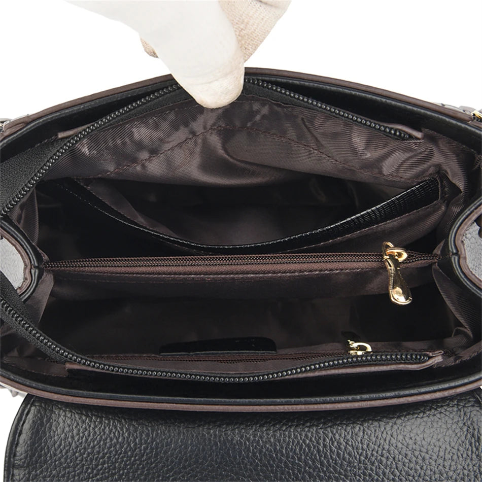 Genuine Brand Purses and Handbags Crossbody Luxury Designers High Quality Leather Fashion Messenger Shoulder Bags Tote Cover Sac