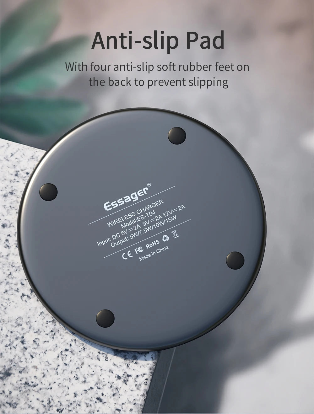 Essager 15W Qi Wireless Charger Fast Wireless Charging Pad Quick Induction Wirless Charger For iPhone 14 Pro max Xiaomi mi 9 Pro