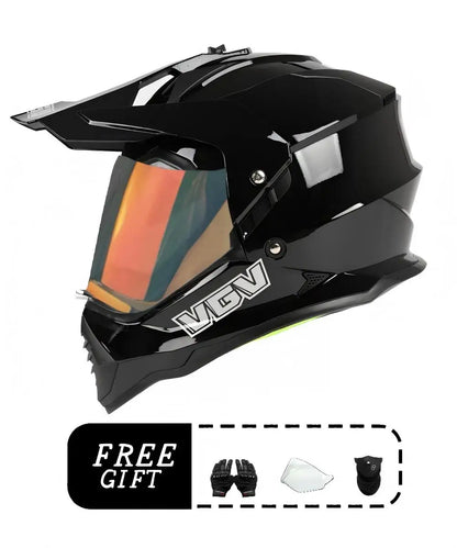 VGV motorcycle rally helmet buy one get three free, with a wide field of view design, suitable for off-road/downhill enthusiasts