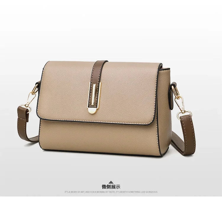 Fashion Crossbody Bag PU Leather Messenger Bag Versatile Sling Shoulder Women's Bag Small Handbags Sac A Main Femme Bolsas