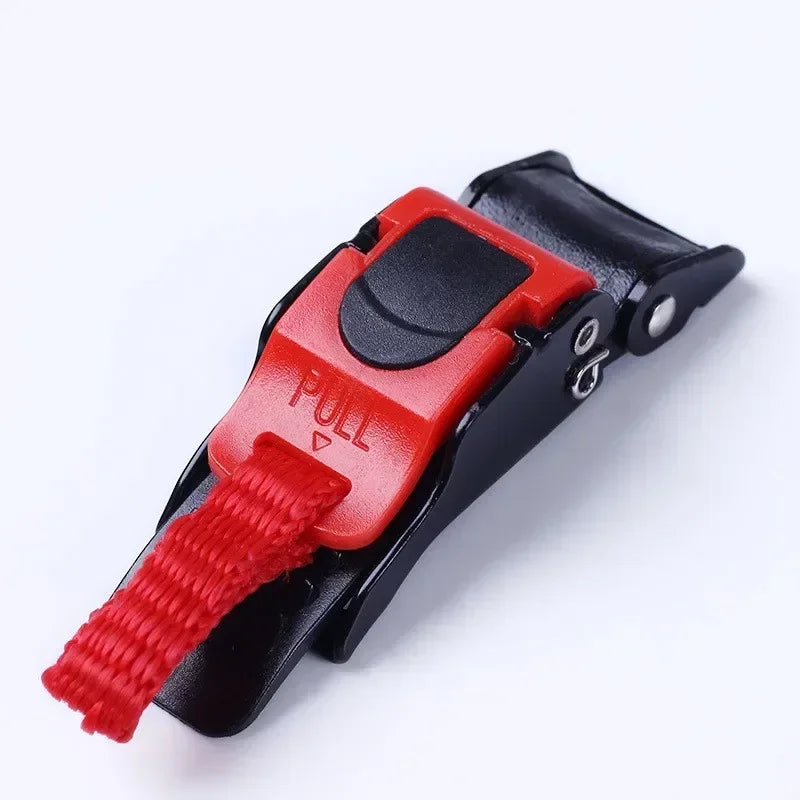 1PC Motorcycle Helmet Speed Clip Chin Strap Quick Release Pull Buckle Black Red Motorcycle Helmet Lock Socket 10-section Buckle