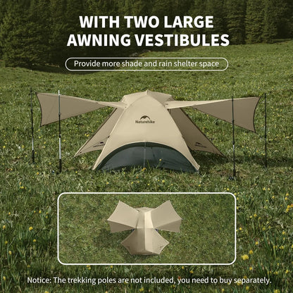 Naturehike Star River UL Camping Tent 2 People Tent 15D Nylon Ultralight Hiking Double Layer Backpacking Travel Tent 3 Seasons