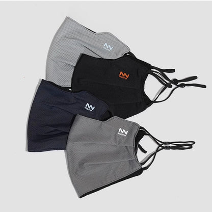 Z. Sun Protection Face Mask For Men Reusable Breathable UV Face Shield Solid Color Washable Face Mask Summer Cycling Face Mask
