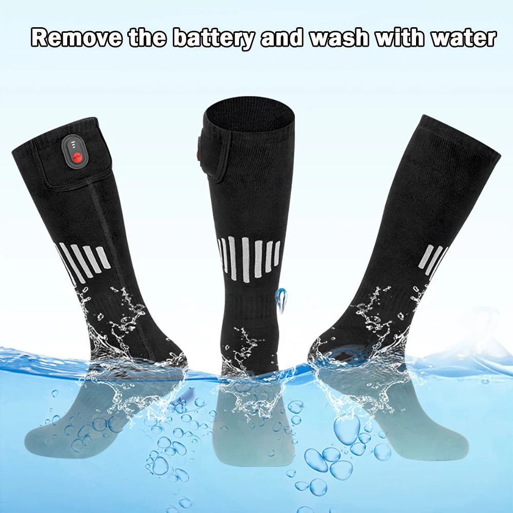 Heating Socks With Battery Box Rechargeable Anti-Cold Comfort Men Women Thermal Heated Outdoor Camping Ski Sports Winter
