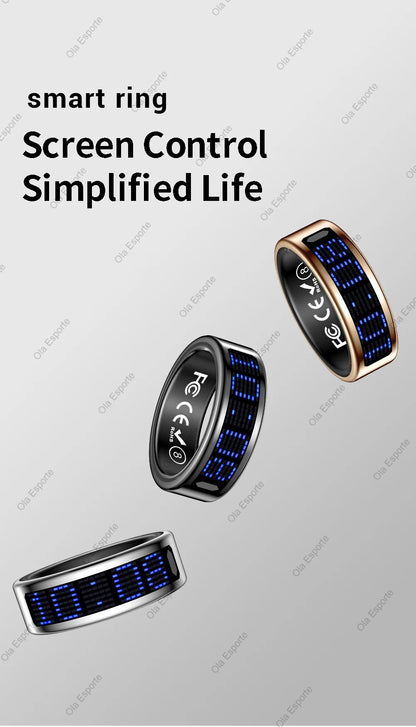 Call ID Reminder Smart Ring Heart Rate Blood Pressure Monitor Men Women Smartring 5ATM Waterproof Health Multi Sports Ring 2026
