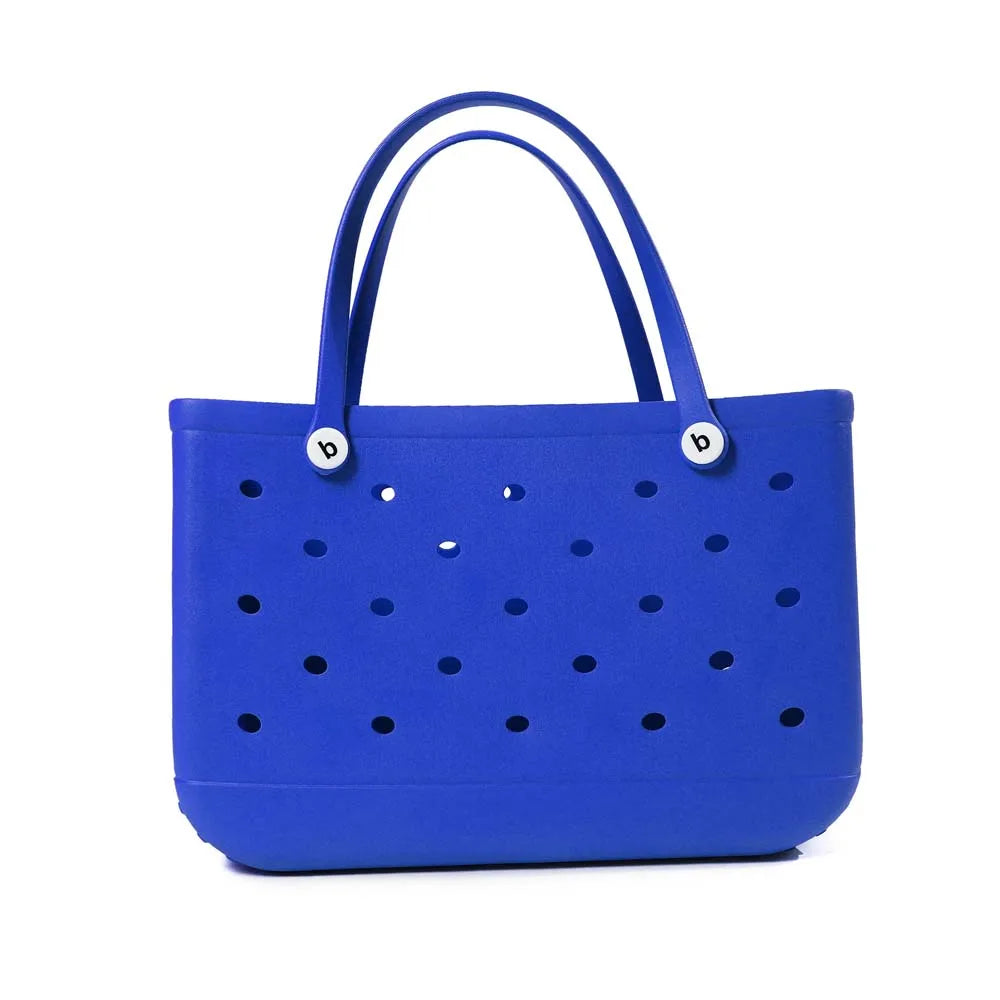 L/XL Beach Bags EVA Rubber Waterproof Tote Bag Storage Baskets Travel Shopping Shoulder Solid Color Fashion Handbag women