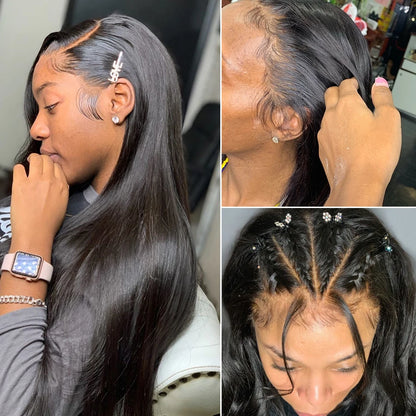 13x4 Bone Straight Lace Front Wig 13x6 Hd Transparent Brazilian 30 40 Inch Human Hair Wigs For Black Women 360 Lace Frontal Wig