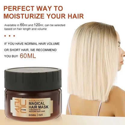 PURC Argan Oil Hair Mask Repair Damaged Frizz Masks Nourishing Smoothing Magic Hair Treatment Conditioner Hair Care