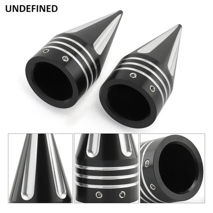 Motorcycle CNC Front Axle Nut Cover Cap Aluminum Black For Harley Sportster XL XG Touring FLHT FLHR FLTRX Dyna VRSC Softail
