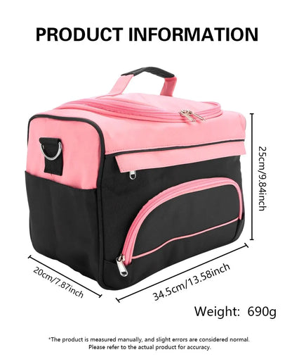 Professional Makeup Bag Salon Nail Tattoo Tool Storage Case Beauty Cosmetic Organizer Portable Hairstylist Travel Bag