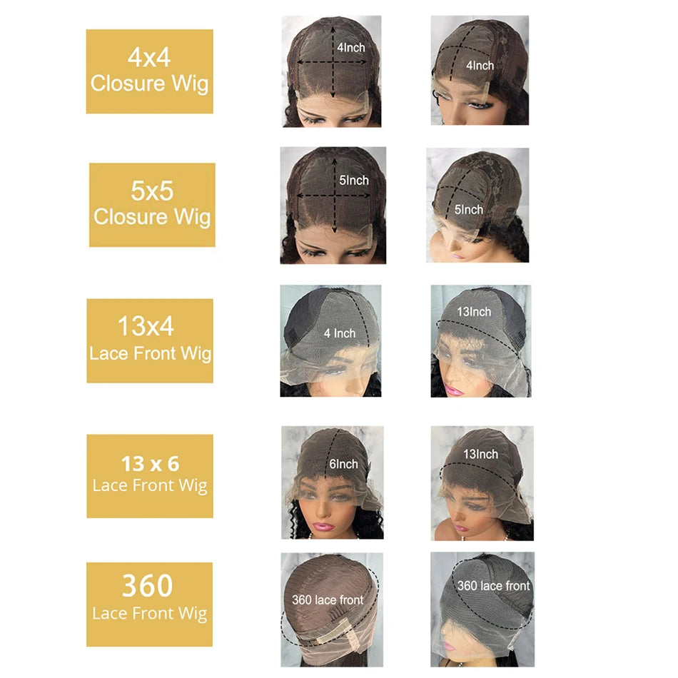 44 46 Inch Lace Front Wig Brazilian 360 13x4 Lace Frontal Wig For Black Women 13x6 Hd Straight Lace Front Human Hair Wigs