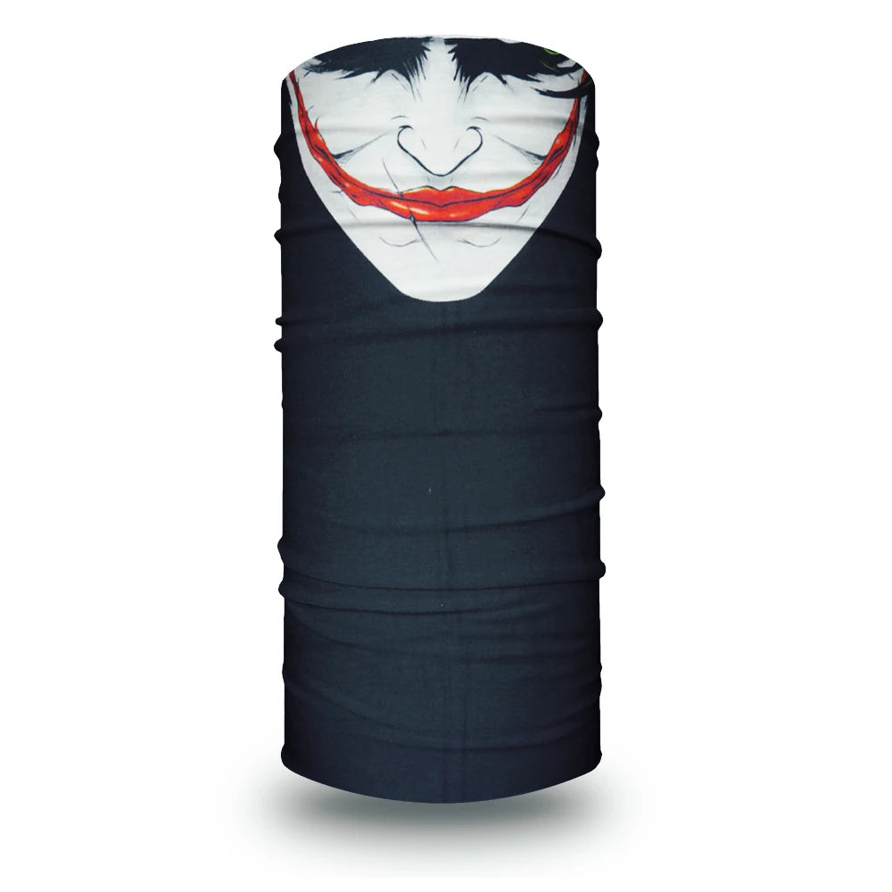 63-93 Vendetta Punisher Face Cover Tube Bandana Joker Men Motorcycling Riding Neck Gaiter Women Headband Mask Holloween Headwrap